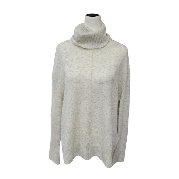Athleta Transit Pullover Turtleneck Sweater Womens Medium Extra Fine Merino Wool - Picture 1 of 12